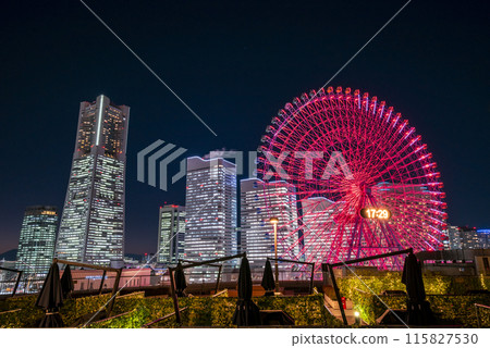 Minato Mirai night view, Yokohama, Kanagawa Prefecture 115827530