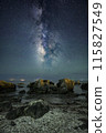 The Milky Way seen from the coast 115827549