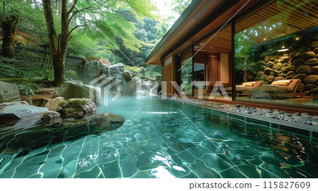 Golden Week Adventure in Japan. Explore the different types of onsen and their unique characteristics, such as the varying temperatures, mineral compositions, and surrounding landscapes. 115827609
