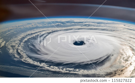 Eye of a large typhoon Eye of a large typhoon 115827822