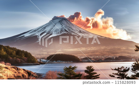 Mt. Fuji eruption 115828093