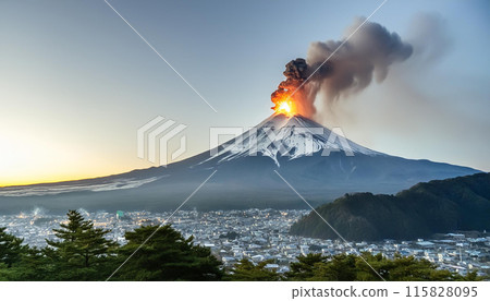 Mt. Fuji eruption 115828095