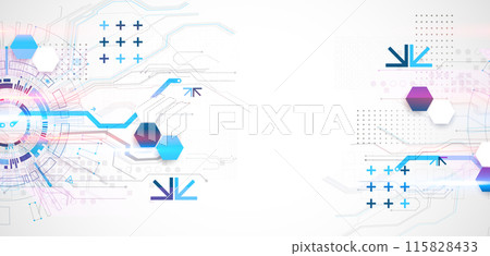 Abstract vector background on a technological theme. 115828433