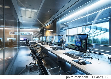 Information Technology -Contemporary IT Office: Sleek Design and Collaborative Workspace Information Technology -Contemporary IT Office: Sleek Design and Collaborative Workspace 115829112