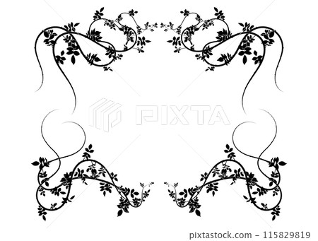 light frame of airy pattern from wicker hop plants 115829819