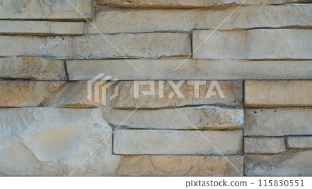 The brickwork is an imitation of an old stone 115830551