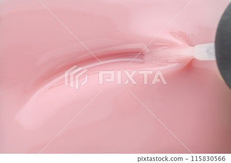 The brush shows the soft and smooth texture of nail polish The brush shows the soft and smooth texture of nail polish 115830566
