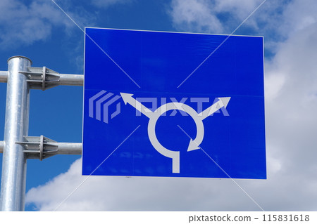 道路標誌迴旋處 迴旋處 115831618