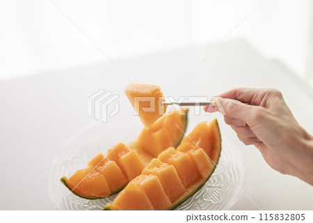 eat a ripe melon eat a ripe melon 115832805