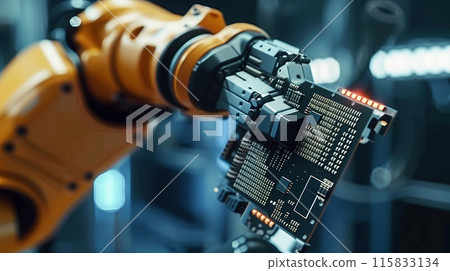 Robotic process for manufacturing chip and processor components 115833134
