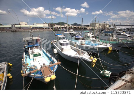 A ship anchored at the port 115833871