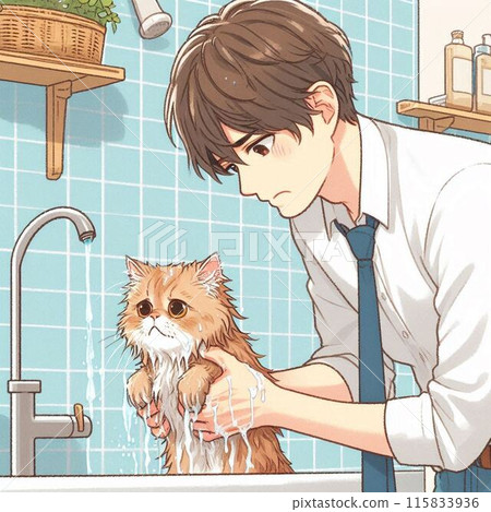 Cats who don't like baths 115833936
