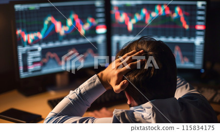 Stock market crash recession 115834175