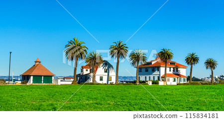 Crissy Field, a seaside park in San Francisco - California, United States 115834181