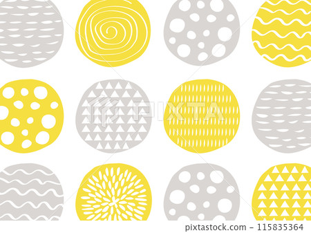 Scandinavian style circular pattern 115835364