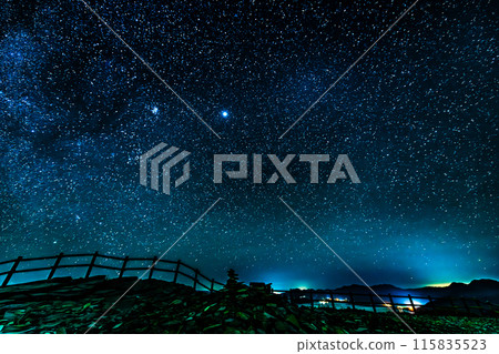 Starry sky at Bihoro Pass, Hokkaido 115835523