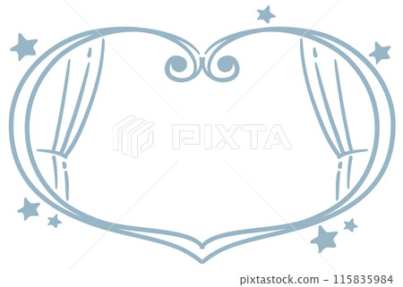 Yumekawa，少女柔和色調的框架材質。向量插圖材料。 115835984