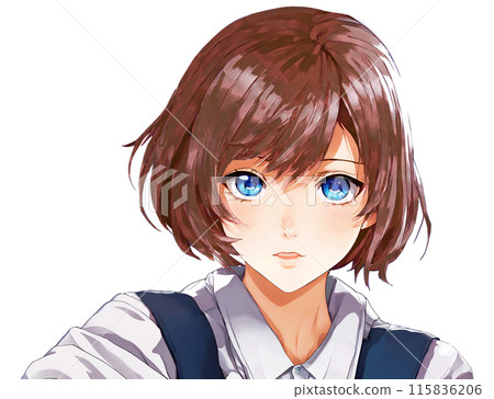 眼神溫柔的女高中生 眼神溫柔的女高中生 115836206