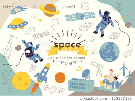 Space-related illustration collection Space-related illustration collection 115837151