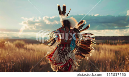 Indigenous People Day concept illustration 115837560
