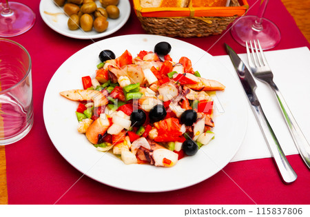 Seafood salad Salpicon de marisco Seafood salad Salpicon de marisco 115837806