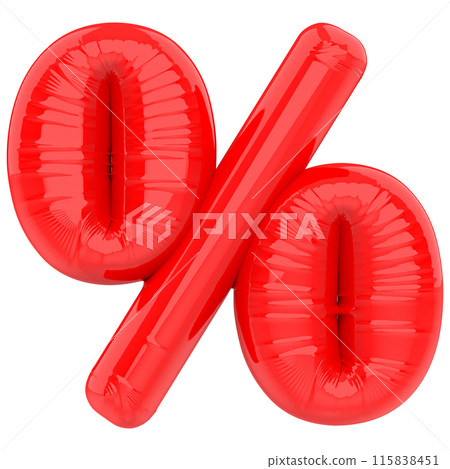 number colorful balloons isolated on white 115838451