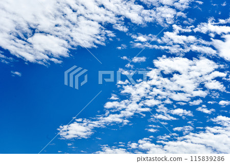 Sky Blue sky Rainbow clouds Background material 115839286