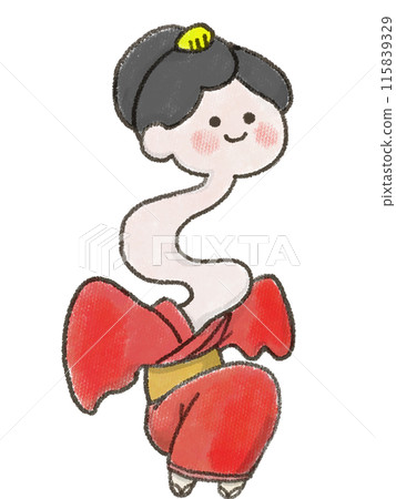 陶工脖子鬼的手繪插圖 陶工脖子鬼的手繪插圖 115839329
