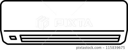 一個簡單的空調的插圖 115839675