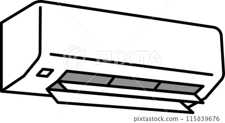 一個簡單的空調的插圖 115839676