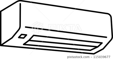 一個簡單的空調的插圖 115839677