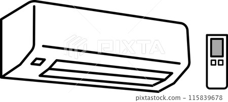 一個簡單的空調的插圖 115839678