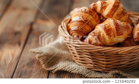 delicious looking croissant delicious looking croissant 115840292