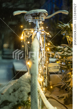 Christmas decorations on the street Christmas decorations on the street 115840427