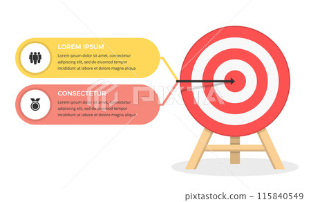 Target with 2 Elements for Text 115840549