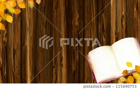 秋天的框架閱讀與落葉 115840753