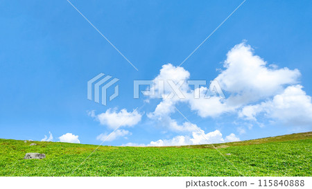 夏季清爽的高原風景(美原高原) 夏季清爽的高原風景(美原高原) 115840888