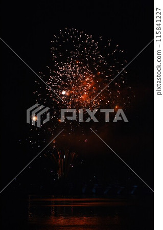 開花在夏夜天空的煙花 開花在夏夜天空的煙花 115841227