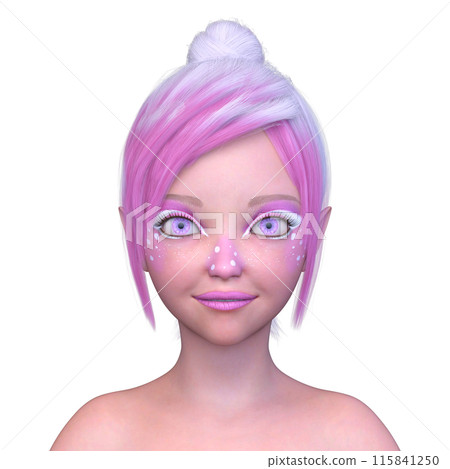 Close-up of a woman's face 115841250