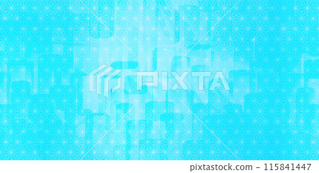 Hemp leaf pattern Light blue Japanese pattern background illustration Hemp leaf pattern Light blue Japanese pattern background illustration 115841447
