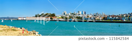 Panorama of San Francisco Marina District in California, United States Panorama of San Francisco Marina District in California, United States 115842584