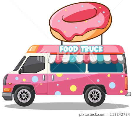 Colorful Donut Food Truck Colorful Donut Food Truck 115842784