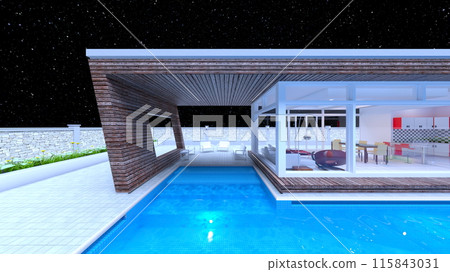 Rooftop pool Rooftop pool 115843031