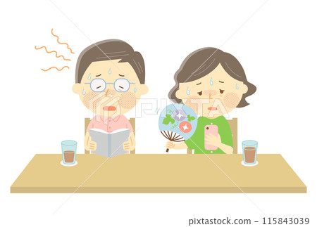 老年人容易因高溫而中暑 115843039