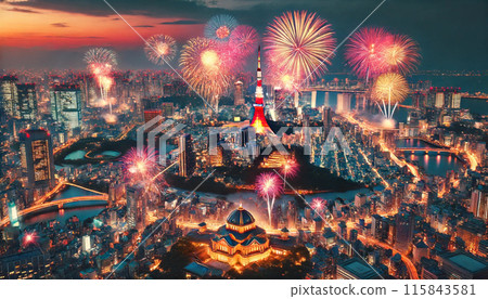煙火飛向東京夜空 115843581