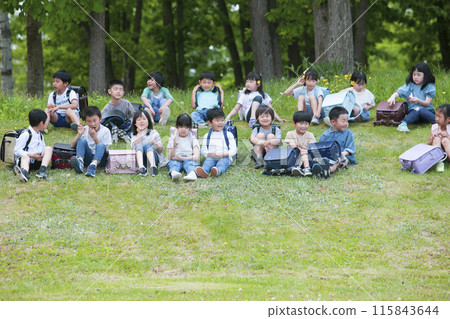 First grade group photo, field trip First grade group photo, field trip 115843644