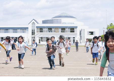 First graders going home First graders going home 115843832