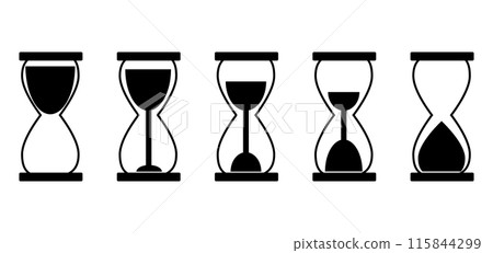 沙漏簡單圖標 115844299