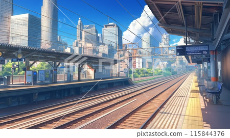 城市4車站月台的風景 115844376