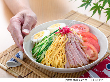 夏季經典菜餚“hiyashi chuka” 115844498